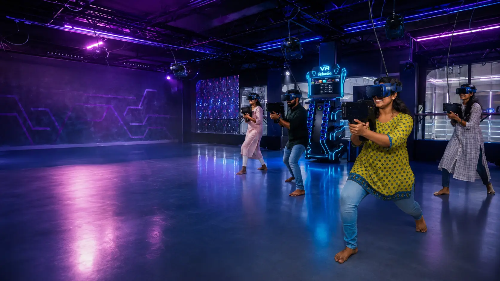 VR games Hyderabad HITEC City — free-roam VR arena at Game Xtreme